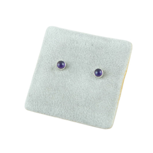 Amethyst Stud Earrings