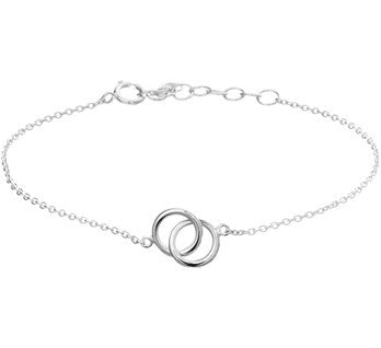 Bracelet Open Circles Real Silver