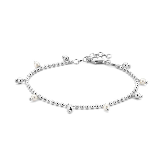 Freshwater Pearl Bracelet - Real Silver