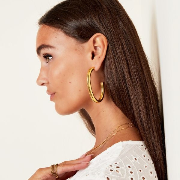 Chunky Half Hoops