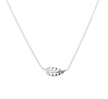 Necklace Feather - Silver