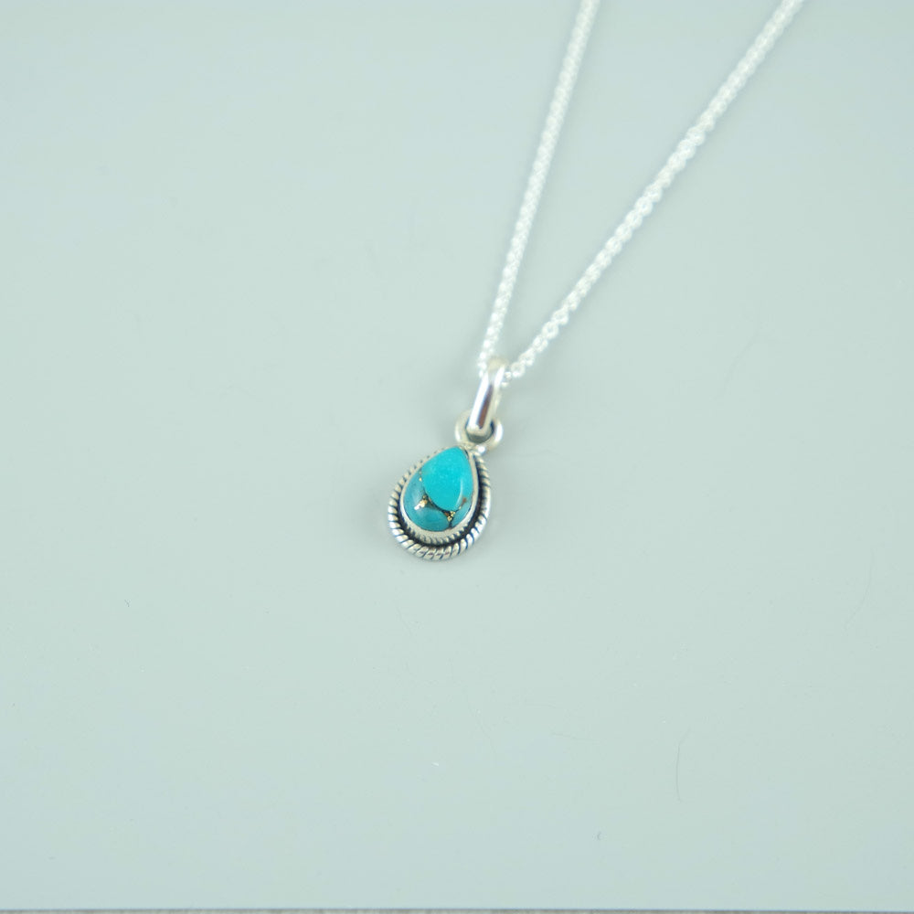 Copper Turquoise Necklace Isla