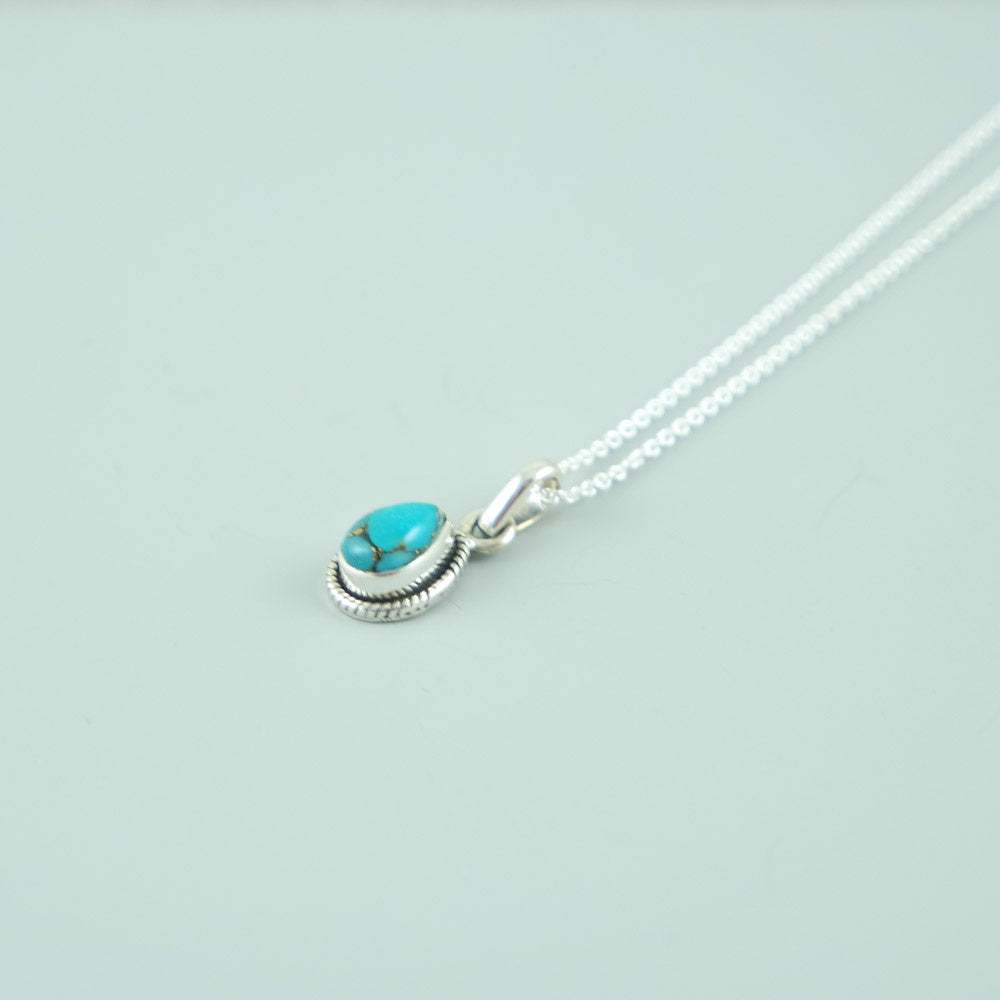 Copper Turquoise Necklace Isla