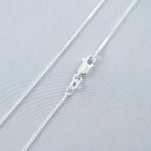 50cm Silver Unisex Necklace