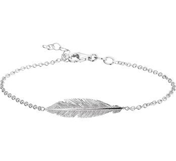 Bracelet Feather Silver 