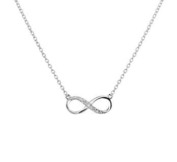 Women's Infinity necklace with Zirconia