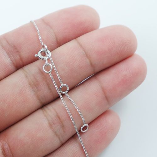 Half Moon Necklace Real Silver