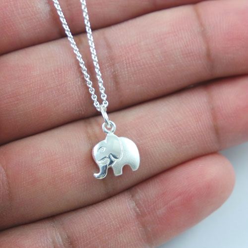 Elephant Necklace Real Silver