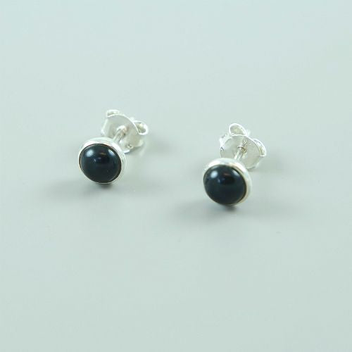 Onyx Oorknopjes 6mm