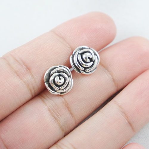 Rose Stud Earrings