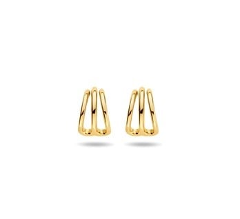 Gold plated stud earrings