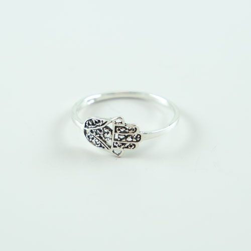 Silver Fatima Hand Ring