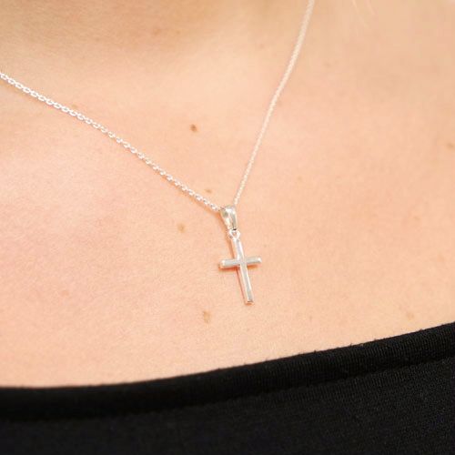 Silver Cross Necklace