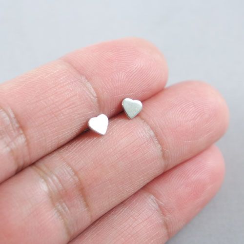 Silver Heart Earrings