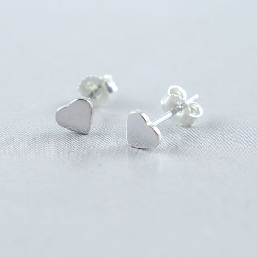 Silver Heart Earrings