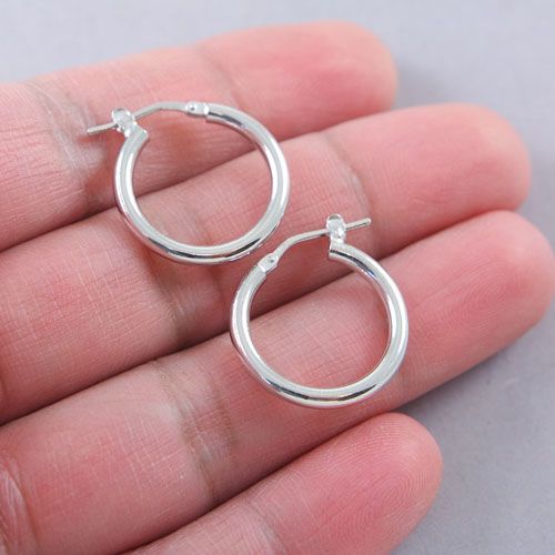 Silver earrings