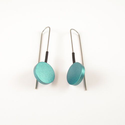 Moderne Turquoise oorbellen