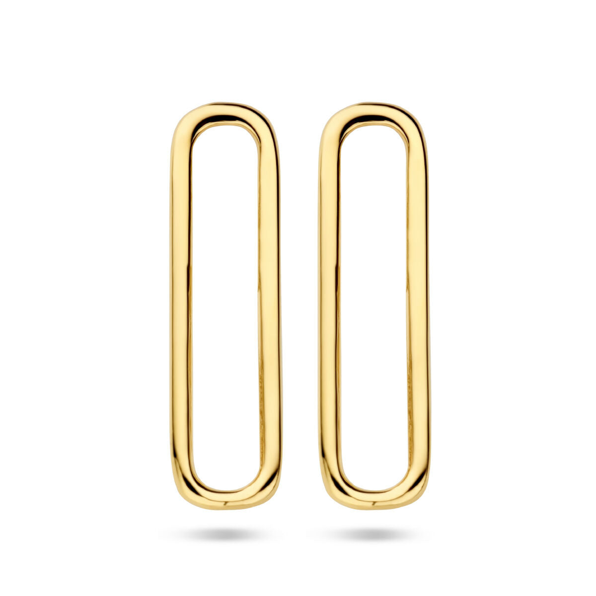 Earrings Paperclip - Gold Plated