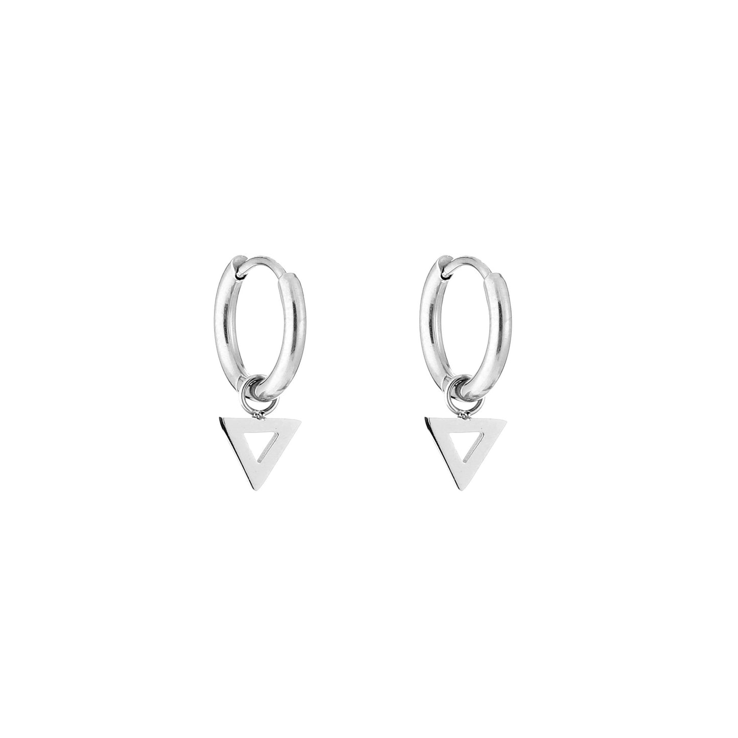 Open Triangle Earrings