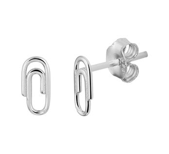 Paperclip Stud Earrings 