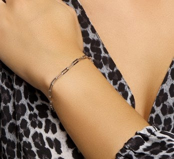 Schakelarmband Zilver