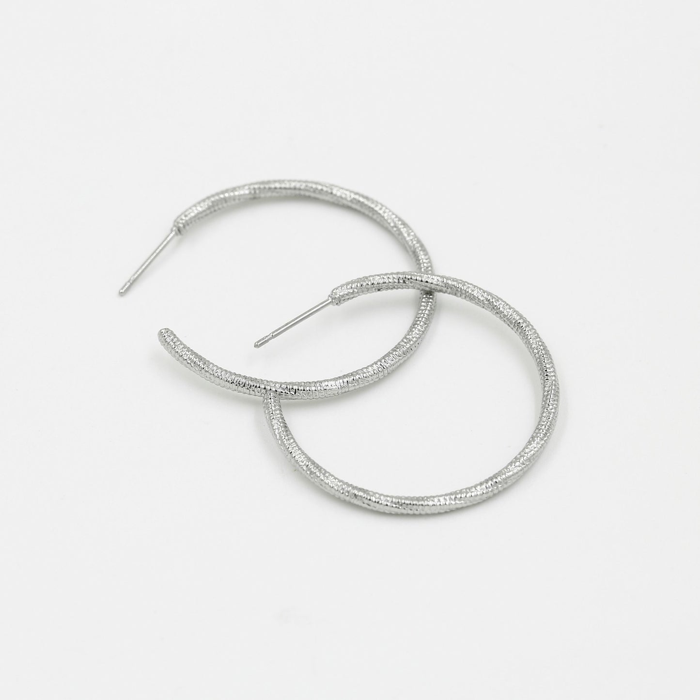 Stainless Steel Earring with shiny pattern