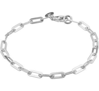 Zilveren schakelarmband