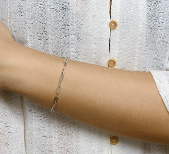 Silver link bracelet