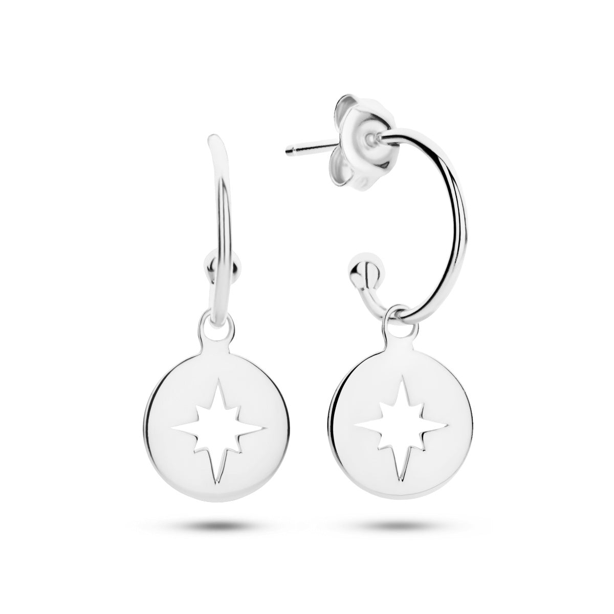 Silver Stud Earrings Star